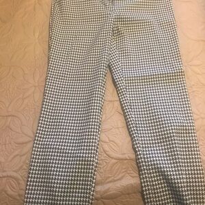 Women Houndstooth Pants - Black and White